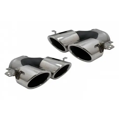 2 EMBOUTS LOOK A45 CHROME POUR MERCEDES CLASSE A W177 V177 (18-25) + CLA C118 W118 (19-25) Affaire À Saisir