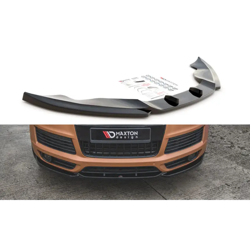 Nouveauté LAME DU PARE-CHOCS AVANT - SPLITTER AUDI Q7 MK1 S-LINE - MAXTON DESIGN - FINITION NOIR BRILLANT