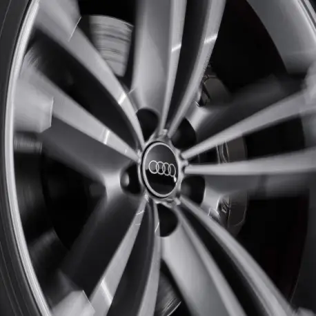 PACK DE 4 CENTRE DE JANTE DYNAMIQUE D'ORIGINE AUDI - 61,3 MM Dernier Modèle