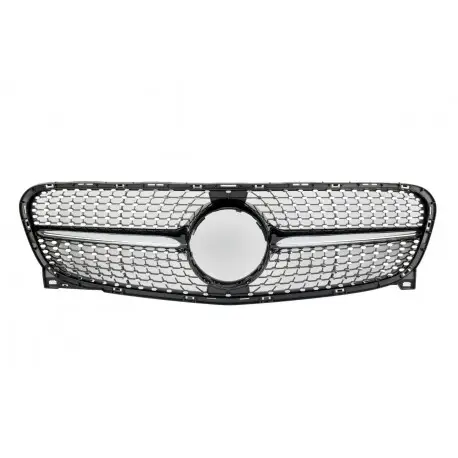 Quantité Limitée CALANDRE LOOK DIAMANT POUR MERCEDES X156 GLA (13-17)- NOIR + CHROME