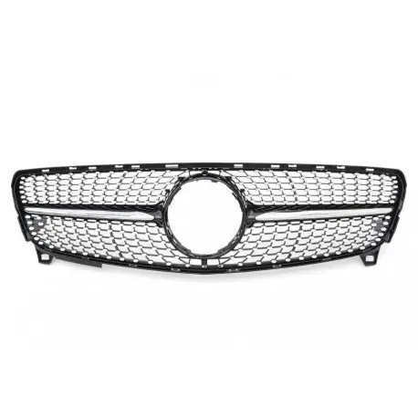 Retour Gratuit CALANDRE LOOK DIAMANT POUR MERCEDES CLASSE A W176 FACELIFT (15-18) - NOIR + CHROME