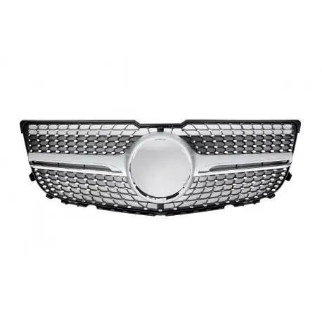 CALANDRE LOOK DIAMANT MERCEDES X204 GLK FACELIFT (12-15) - NOIR - ALU + CHROME Commander Maintenant