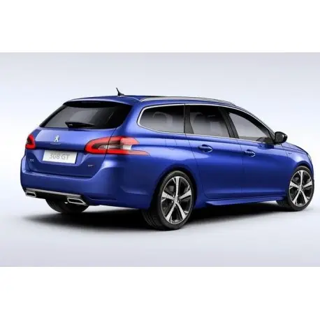 Retour Gratuit DIFFUSEUR GT-LINE POUR PEUGEOT 308 SW (13-21) - NOIR BRILLANT AVEC ENJOLIVEUR D'ECHAPPEMENT - PAS POUR 308 3 & 5 PORTES