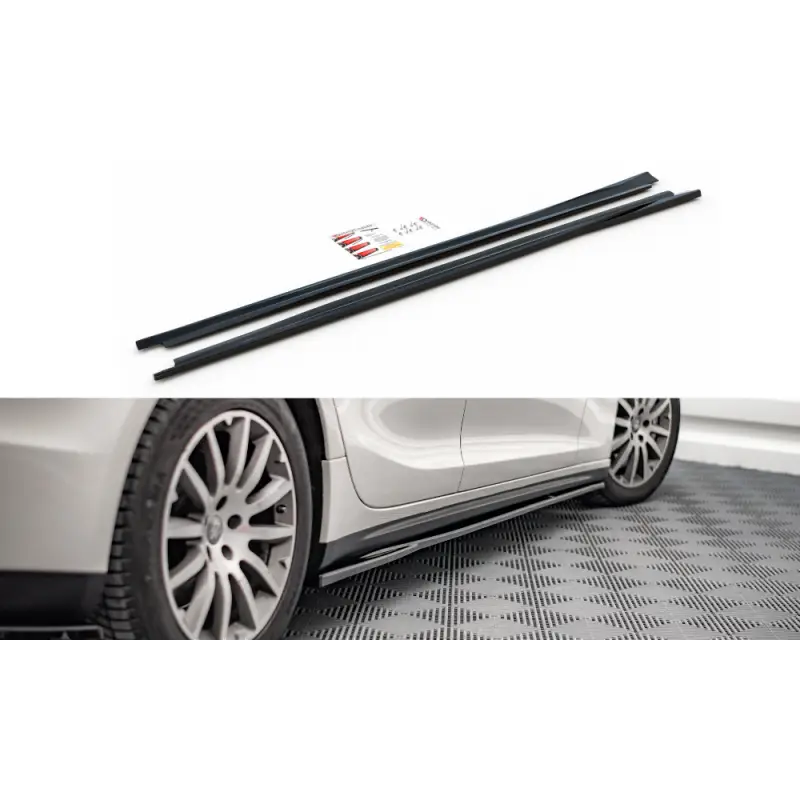 Offre Spéciale RAJOUTS DES BAS DE CAISSE MASERATI GHIBLI MK3 - MAXTON DESIGN - FINITION NOIR BRILLANT