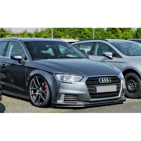 Must-Have LAME AVANT AUDI A3 8V FACELIFT SPORTBACK - BERLINE - CABRIOLET - (16-19) - NOIR BRILLANT - PAS POUR S-LINE