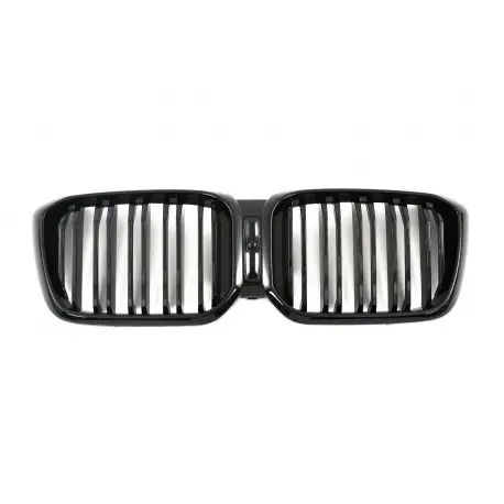 SET DE CALANDRE LOOK X3 M - X4 M DOUBLES LIGNES NOIR BRILLANT POUR BMW X3 - X4 G01 G02 LCI (21-24) Livraison Gratuite