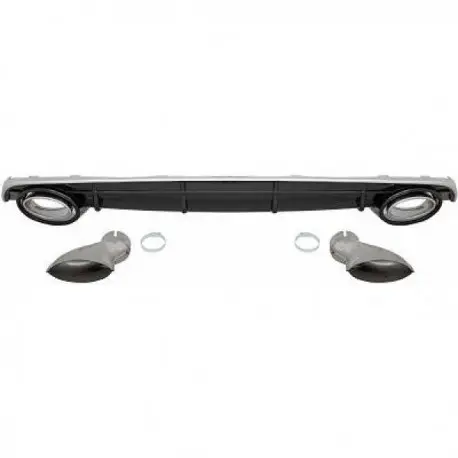 DIFFUSEUR LOOK RS6 POUR AUDI A6 4G (15-18) - AVEC EMBOUTS - PAS COMPATIBLE AVEC PARE-CHOCS ARRIÈRE S-LINE Expédié Aujourd’hui