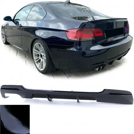 DIFFUSEUR ARRIERE LOOK PERFORMANCE NOIR BRILLANT GAUCHE BMW SERIE 3 E92 - E93 PACK M (06-14) - COUPE - CABRIO - PHASE 1 & 2 Commander Vite