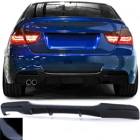DIFFUSEUR ARRIERE LOOK PERFORMANCE NOIR BRILLANT GAUCHE BMW SERIE 3 E90 - E91 PACK M (05-11) - BERLINE - TOURING - PHASE 1 & 2 Satisfait Ou Remboursé