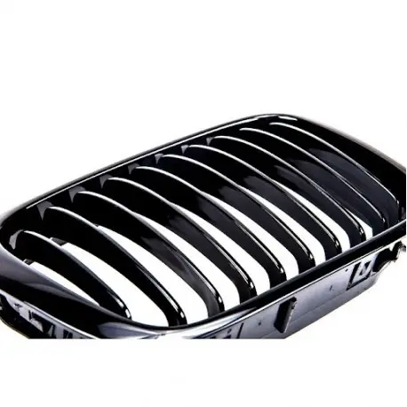 SET CALANDRE NOIR BRILLANTE - GRILLE BMW E46 (98-01) BERLINE TOURING - PHASE 1 Offre Du Jour