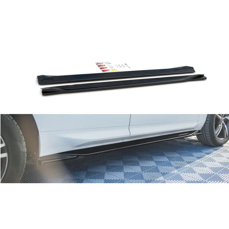 Vente Directe RAJOUTS DES BAS DE CAISSE VOLVO XC60 MK2 R-DESIGN - MAXTON DESIGN - FINITION NOIR BRILLANT