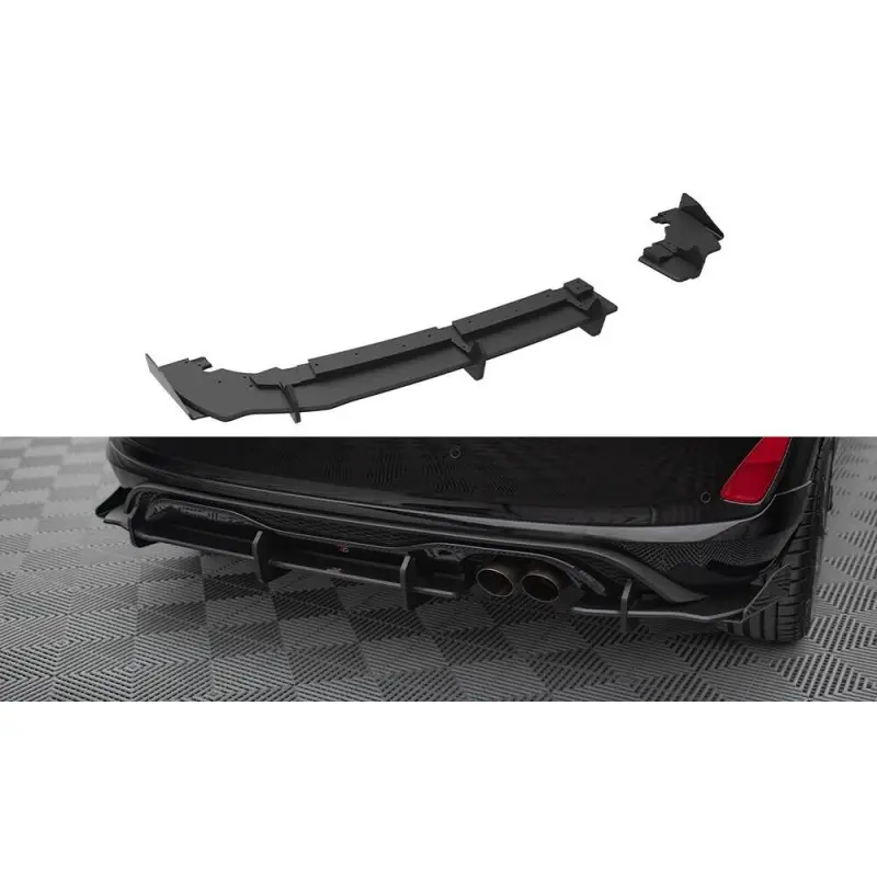 RAJOUT DE DIFFUSEUR DU PARE-CHOCS ARRIERE STREET PRO + FLAPS FORD FIESTA MK8 ST - MAXTON DESIGN Bon Plan