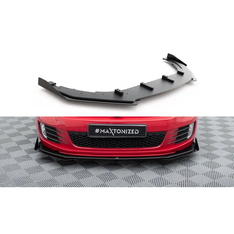 LAME DU PARE-CHOCS AVANT STREET PRO V.3 + FLAPS VOLKSWAGEN GOLF GTI MK6 - MAXTON DESIGN Must-Have