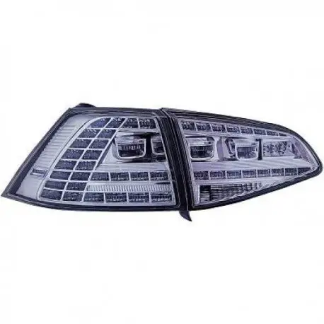 Populaire SET FEUX ARRIERES DESIGN - GRIS TRANSPARENT À LED VW GOLF 7 (12-17) SAUF BREAK