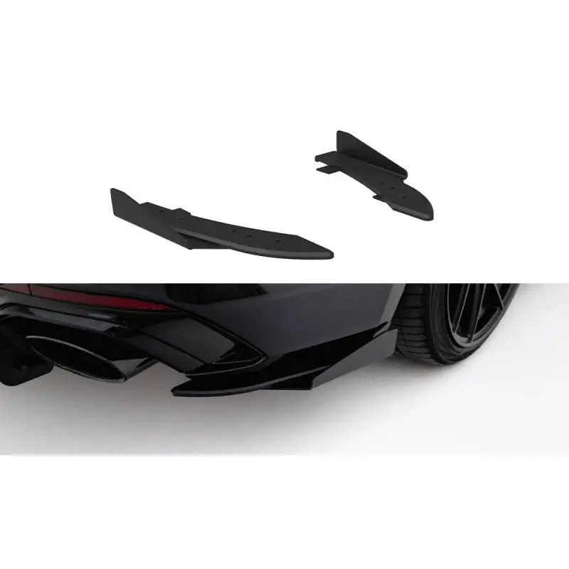Nouveauté STREET PRO LAME DU PARE CHOCS ARRIERE + FLAPS AUDI RS5 SPORTBACK F5 - MAXTONDESIGN - FINITION NOIR BRILLANT