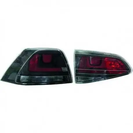 Livraison Gratuite SET FEUX ARRIERES DESIGN - ROUGE FONCE VW GOLF 7 (12-17) SAUF BREAK