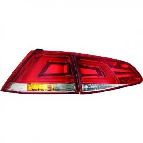 SET FEUX ARRIERES LED - BAR - ROUGE BLANC VW GOLF 7 (12-17) SAUF BREAK Retour Gratuit