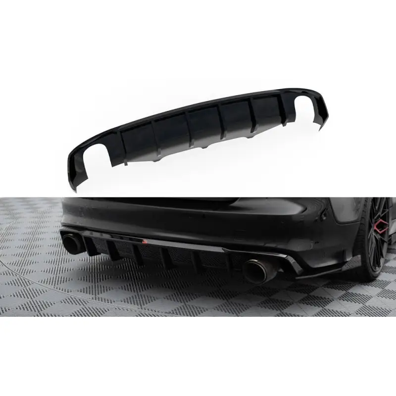 Réduction DIFFUSEUR ARRIÈRE COMPLET AUDI A7 S-LINE C7 - MAXTONDESIGN - FINITION NOIR BRILLANT