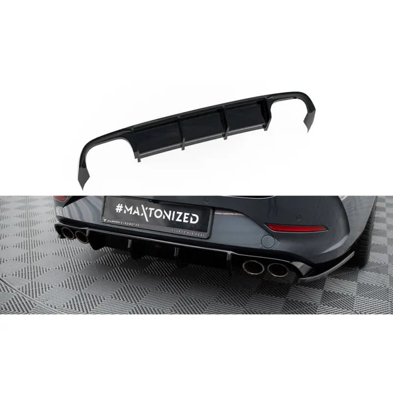 DIFFUSEUR ARRIÈRE COMPLET CUPRA LEON ST MK1 - MAXTONDESIGN - FINITION NOIR BRILLANT Vente Directe