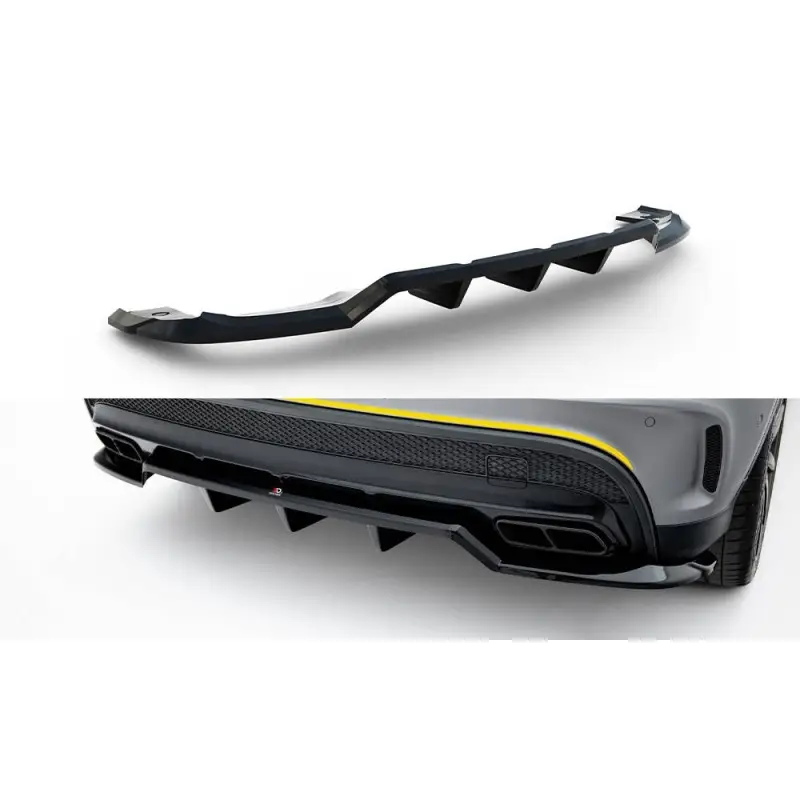 Must-Have ARRIERE SPLITTER (AVEC UNE BARRE VERTICALE) V.2 MERCEDES-BENZ GLA 45 AMG X156 - MAXTONDESIGN - FINITION NOIR BRILLANT