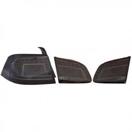 SET DE 4 FEUX ARRIERE LED VW PASSAT 3C B7 BERLINE (10-14) - FUME NOIR Expédition Rapide