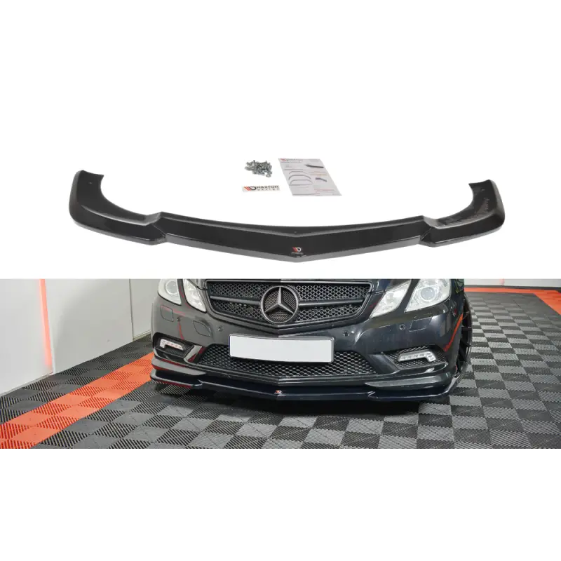 Nouveauté LAME DU PARE-CHOCS AVANT - SPLITTER V.1 MERCEDES-BENZ E-CLASS W207 COUPE AMG LINE - MAXTON DESIGN - FINITION NOIR BRILLANT