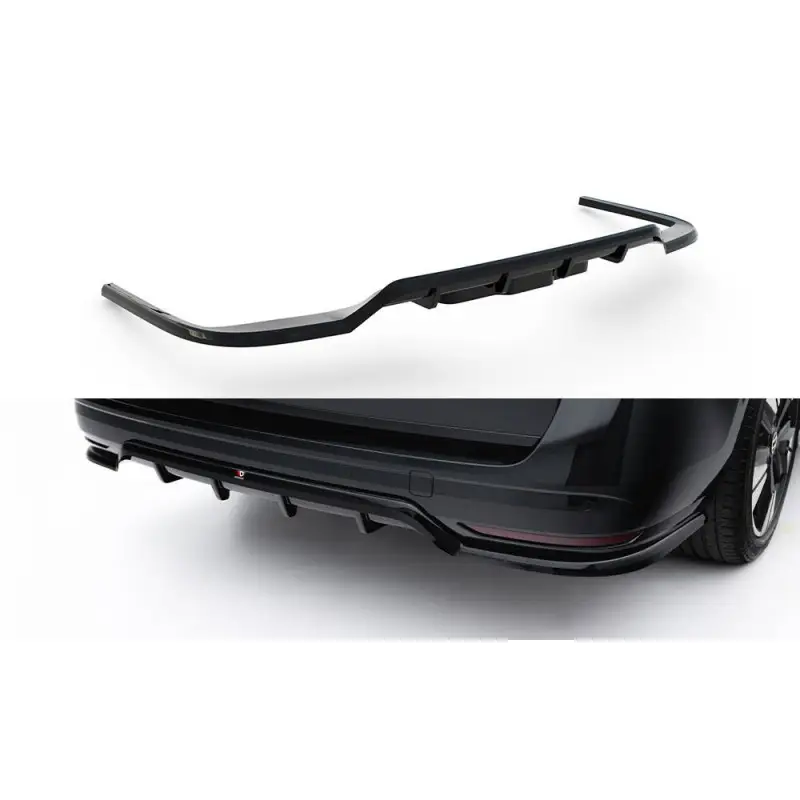 ARRIERE SPLITTER (AVEC UNE BARRE VERTICALE) VOLKSWAGEN MULTIVAN LONG T7 - MAXTONDESIGN - FINITION NOIR BRILLANT Réduction