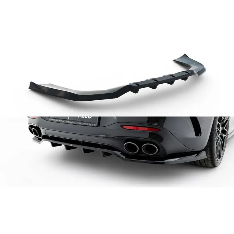 Achat Immédiat ARRIERE SPLITTER (AVEC UNE BARRE VERTICALE) MERCEDES-AMG SL 63 R232 - MAXTONDESIGN - FINITION NOIR BRILLANT