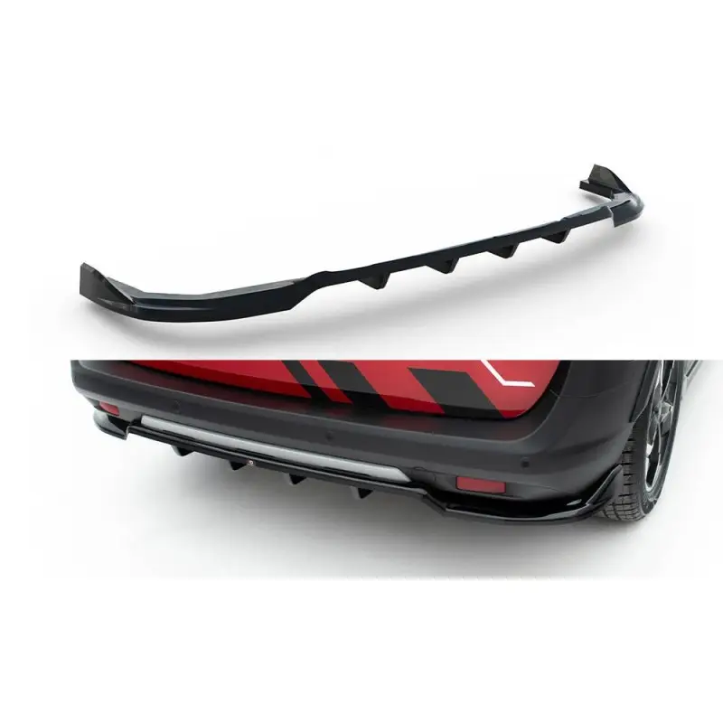 ARRIERE SPLITTER (AVEC UNE BARRE VERTICALE) FORD TOURNEO COURIER MK2 - MAXTONDESIGN - FINITION NOIR BRILLANT Offre Exclusive