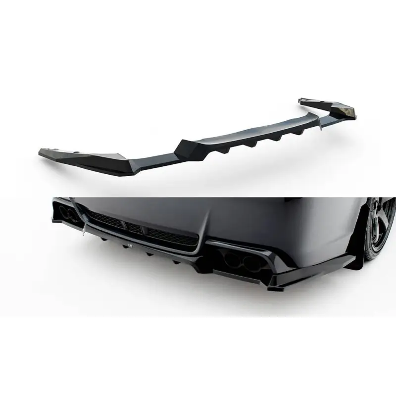 Achetez Aujourd’hui ARRIERE SPLITTER (AVEC UNE BARRE VERTICALE) SUBARU IMPREZA WRX STI MK3 FACELIFT - MAXTONDESIGN - FINITION NOIR BRILLANT