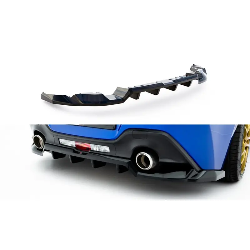 Prix Cassé ARRIERE SPLITTER (AVEC UNE BARRE VERTICALE) V.1 SUBARU BRZ MK2 - MAXTONDESIGN - FINITION NOIR BRILLANT