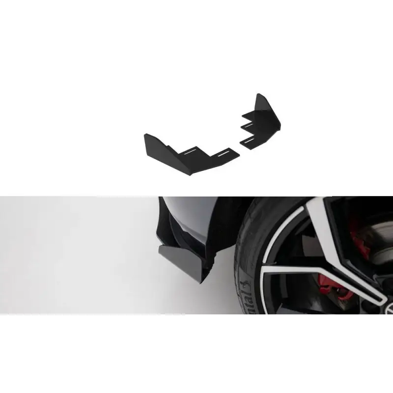 REAR SIDE FLAPS VOLKSWAGEN POLO GTI MK6 FACELIFT - MAXTONDESIGN - FINITION NOIR + NOIR BRILLANT Acheter Direct