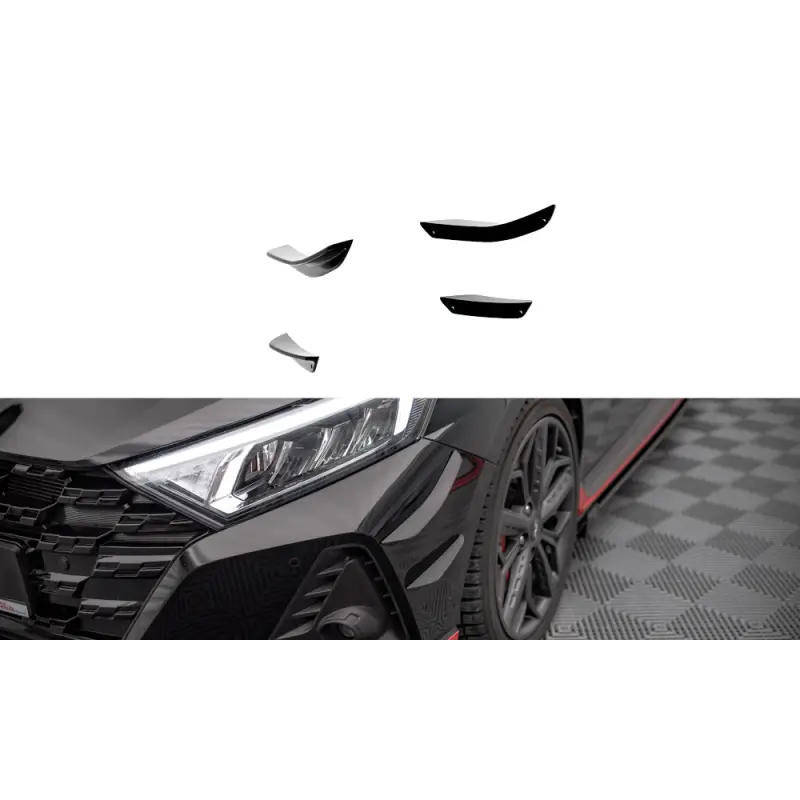 AILES DE PARE-CHOCS AVANT (CANARDS) HYUNDAI I20 N MK3 - MAXTON DESIGN Prix Cassé
