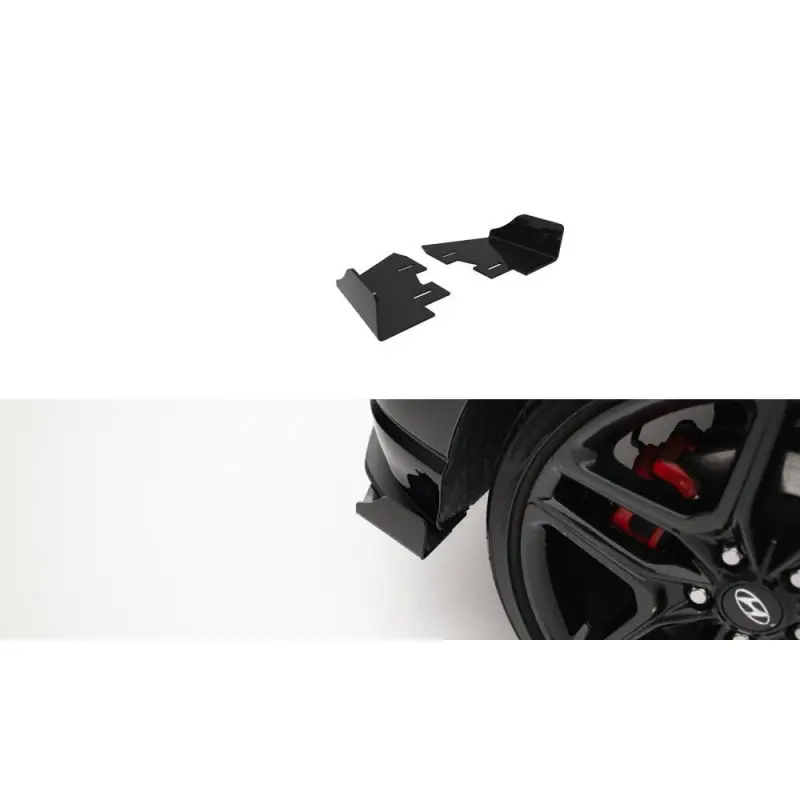 Acheter Direct REAR SIDE FLAPS HYUNDAI VELOSTER N MK2 - MAXTONDESIGN - FINITION NOIR + NOIR BRILLANT