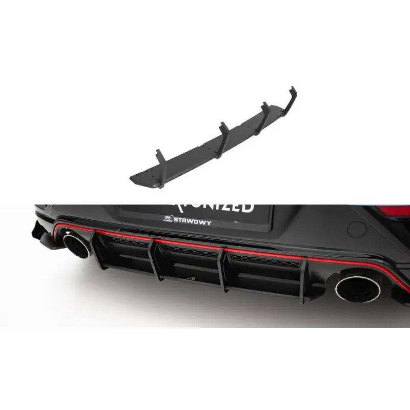 Nouveauté STREET PRO CENTRAL DIFFUSEUR ARRIERE HYUNDAI VELOSTER N MK2 - MAXTONDESIGN