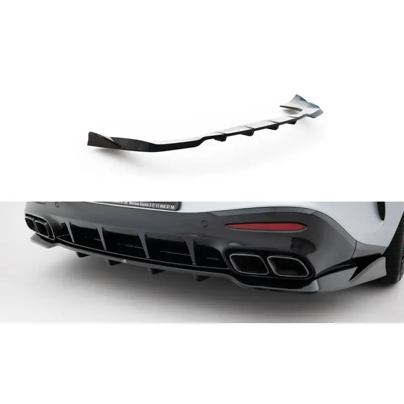 Remise ARRIERE SPLITTER (AVEC UNE BARRE VERTICALE) V.2 MERCEDES-AMG GT 63 C192 - MAXTONDESIGN - FINITION NOIR BRILLANT