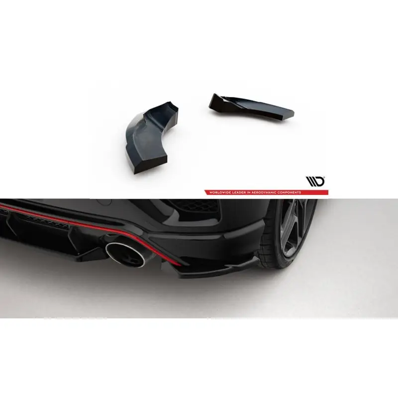 LAMES DE PARE-CHOCS ARRIÈRE LATÉRALES HYUNDAI VELOSTER N MK2 - MAXTONDESIGN - FINITION NOIR BRILLANT Quantité Limitée