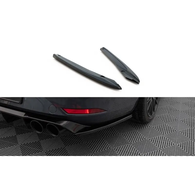 LAMES DE PARE-CHOCS ARRIÈRE LATÉRALES V.2 SEAT LEON ST FR MK4 - MAXTONDESIGN - FINITION NOIR BRILLANT Petit Prix