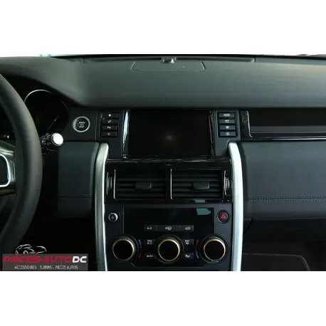 CADRE NOIR BRILLANT VENTILATION DE LA CONSOLE CENTRALE BOUCHES D'AÉRATION POUR LE LAND ROVER DISCOVERY SPORT Nouvel Arrivage