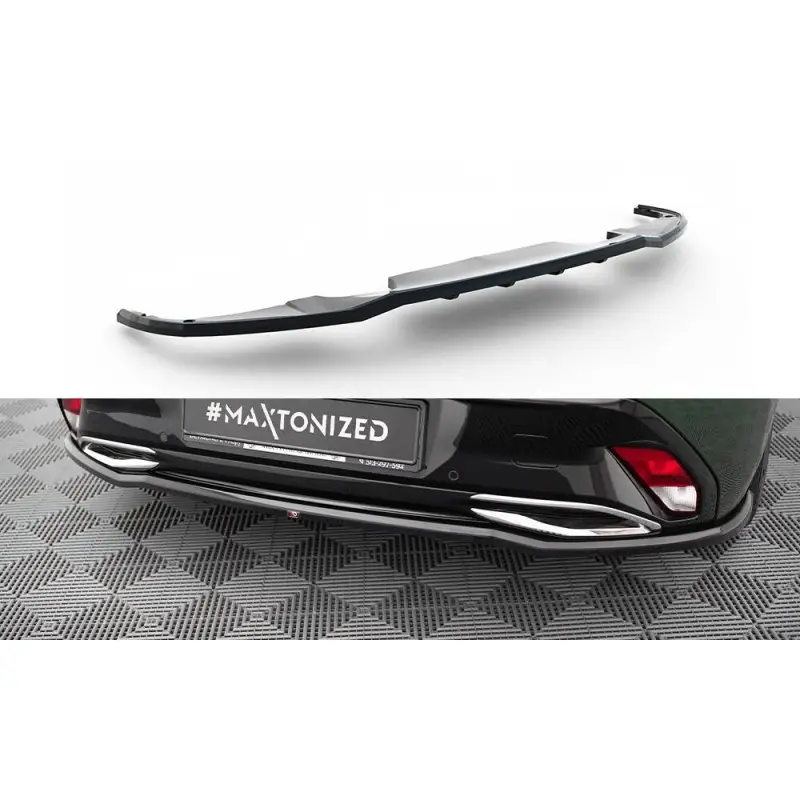 ARRIERE SPLITTER (AVEC UNE BARRE VERTICALE) PEUGEOT 308 HATCHBACK MK3 - MAXTONDESIGN - FINITION NOIR BRILLANT Commander Maintenant