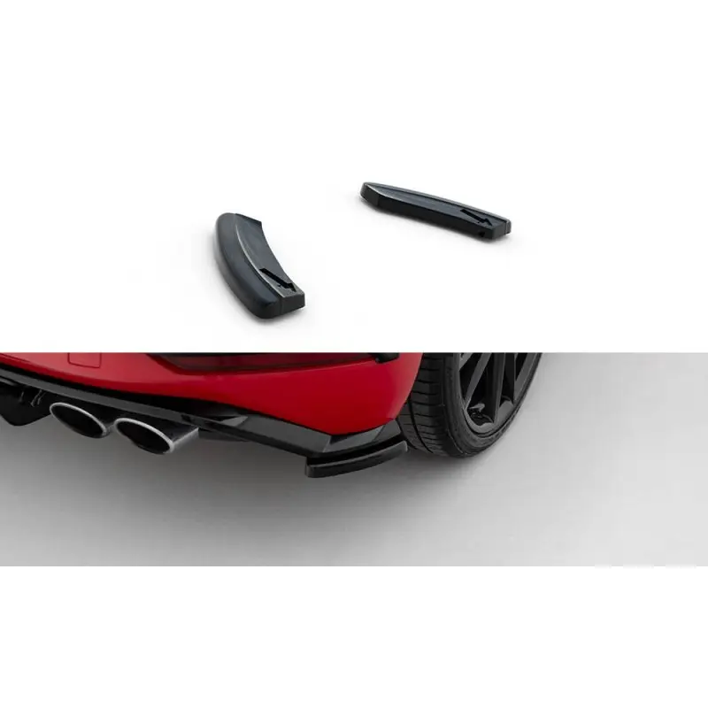 Haute Qualité LAME DU PARE CHOCS ARRIERE VOLKSWAGEN GOLF HATCHBACK R / R-LINE MK7 FACELIFT - MAXTONDESIGN - FINITION ROUGE BRILLANT