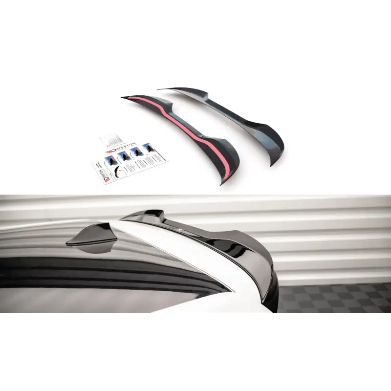 SPOILER CAP VOLKSWAGEN UP GTI - MAXTON DESIGN - FINITION NOIR BRILLANT Prix Cassé