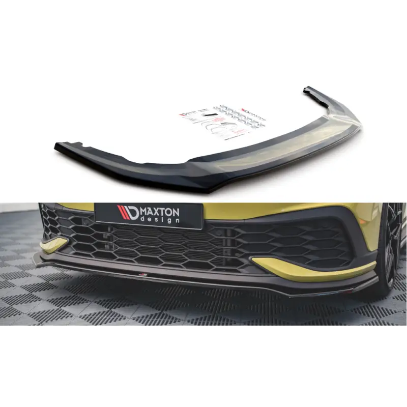 LAME DU PARE-CHOCS AVANT V.3 VOLKSWAGEN GOLF 8 GTI CLUBSPORT - MAXTON DESIGN - FINITION NOIR BRILLANT Marque