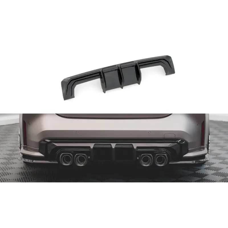FIBRE DE CARBONE DIFFUSEUR ARRIÈRE BMW M3 SEDAN / TOURING G80 / G81 - MAXTONDESIGN - VERITABLE CARBON Haute Qualité