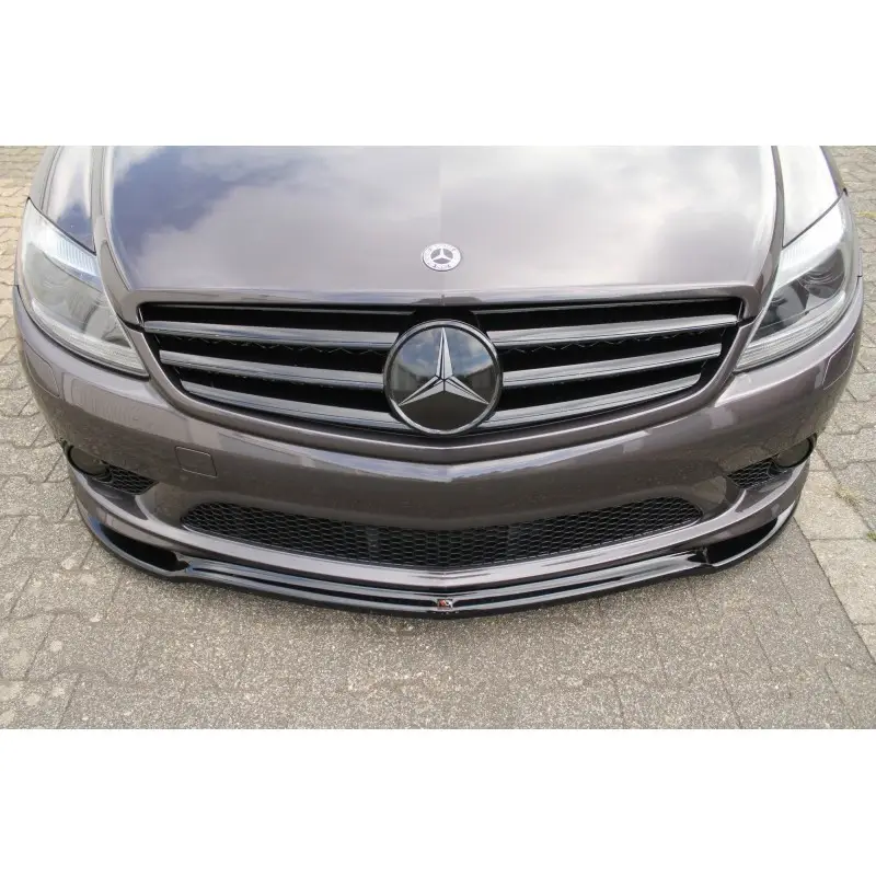 Super Prix LAME DU PARE-CHOCS AVANT - SPLITTER MERCEDES CL 500 C216 AMGLINE - MAXTON DESIGN - FINITION NOIR BRILLANT