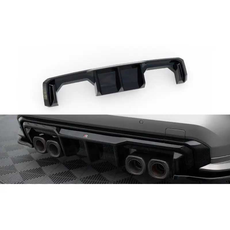DIFFUSEUR ARRIÈRE COMPLET BMW M3 SEDAN / TOURING G80 / G81 - MAXTONDESIGN - FINITION NOIR BRILLANT Soldes