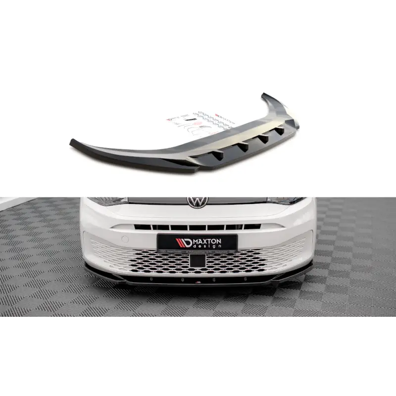 LAME DU PARE-CHOCS AVANT V.1 VOLKSWAGEN CADDY MK5 - MAXTON DESIGN - FINITION NOIR BRILLANT Top Vente