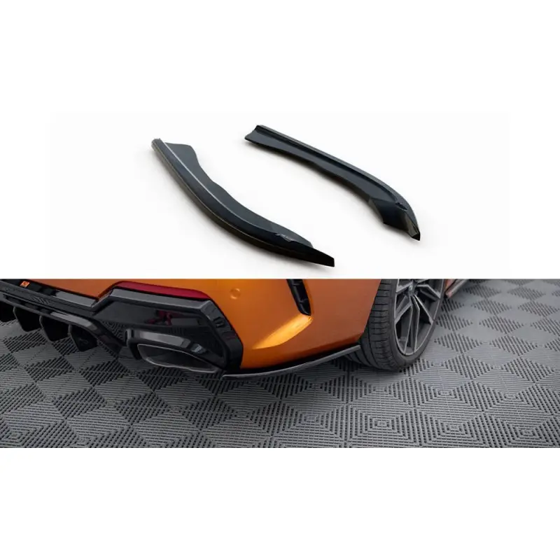Prix Bas LAMES DE PARE-CHOCS ARRIÈRE LATÉRALES V.5 BMW 4 M440I G22 / G23 / G22 FACELIFT / G23 FACELIFT - MAXTONDESIGN - FINITION NOIR BRI