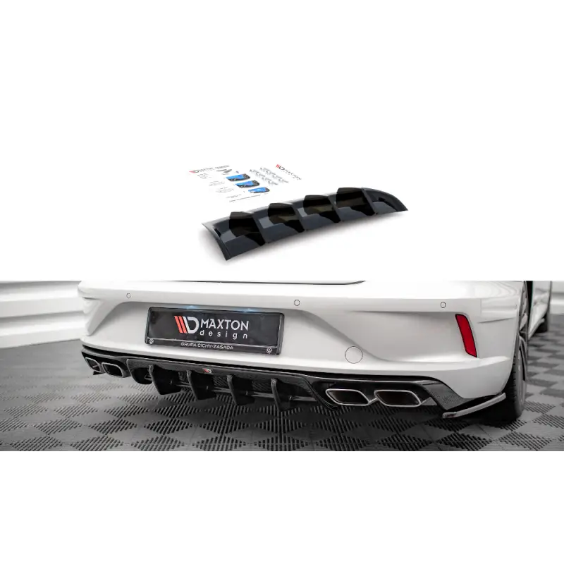 DIFFUSEUR ARRIÈRE COMPLET VOLKSWAGEN ARTEON R - MAXTON DESIGN - FINITION NOIR BRILLANT Populaire