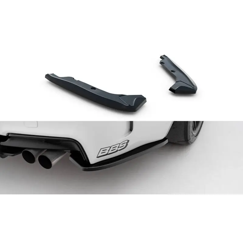 LAMES DE PARE-CHOCS ARRIÈRE LATÉRALES BMW 1 M COUPE E82 - MAXTONDESIGN - FINITION NOIR BRILLANT Expédition Rapide